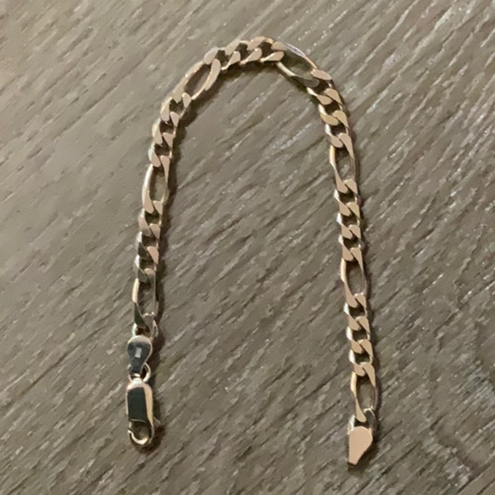 925 Italian Silver Bracelet for small wrist.  7.25”  NEW!